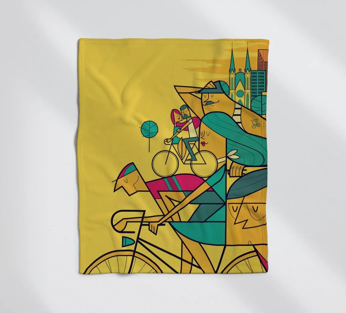 PEDALAR fleecedeken van Ale Giorgini