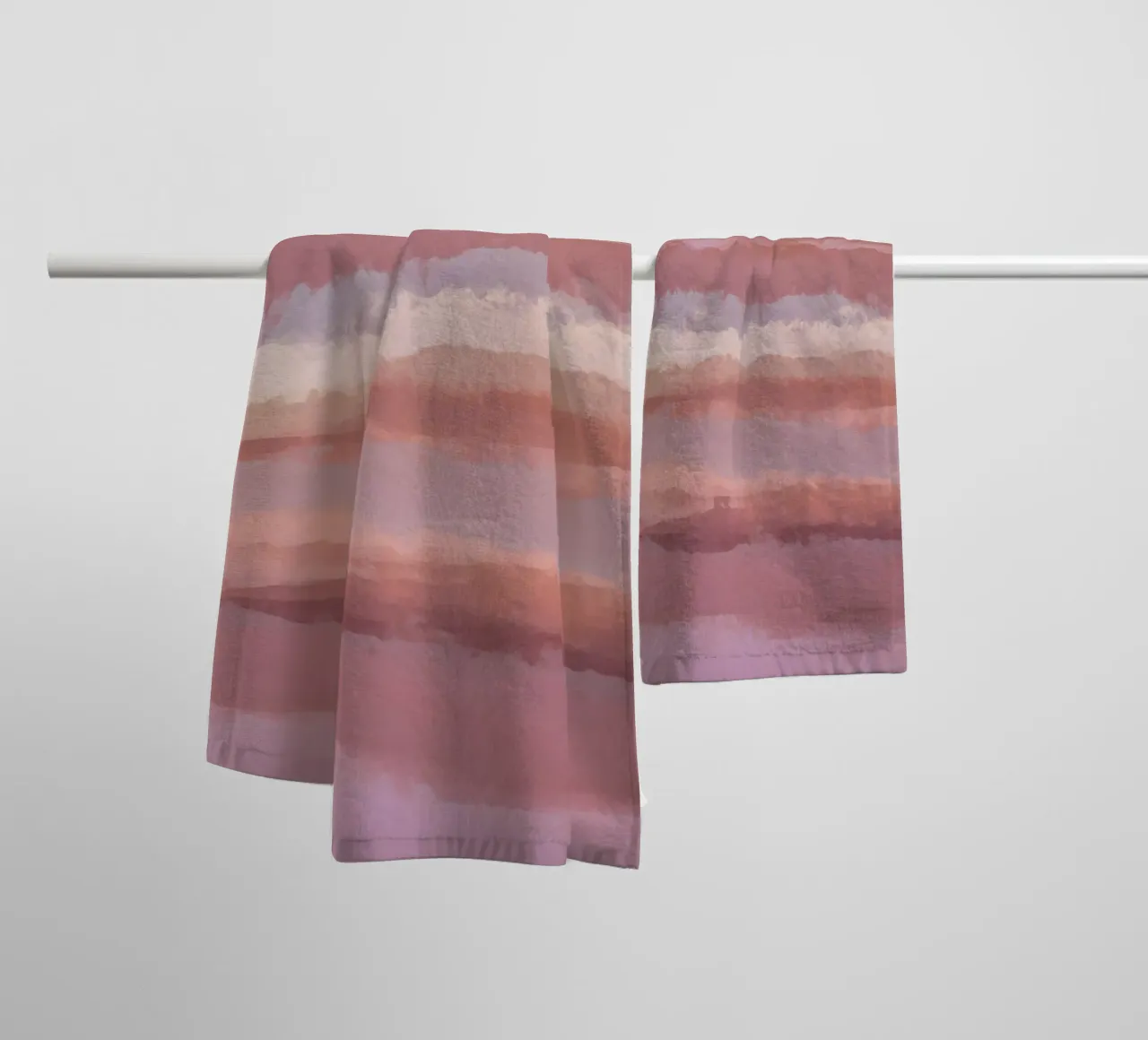 Strips 10 | Pastel Abstract Minimalism asciugamano da bagno da sabidussi