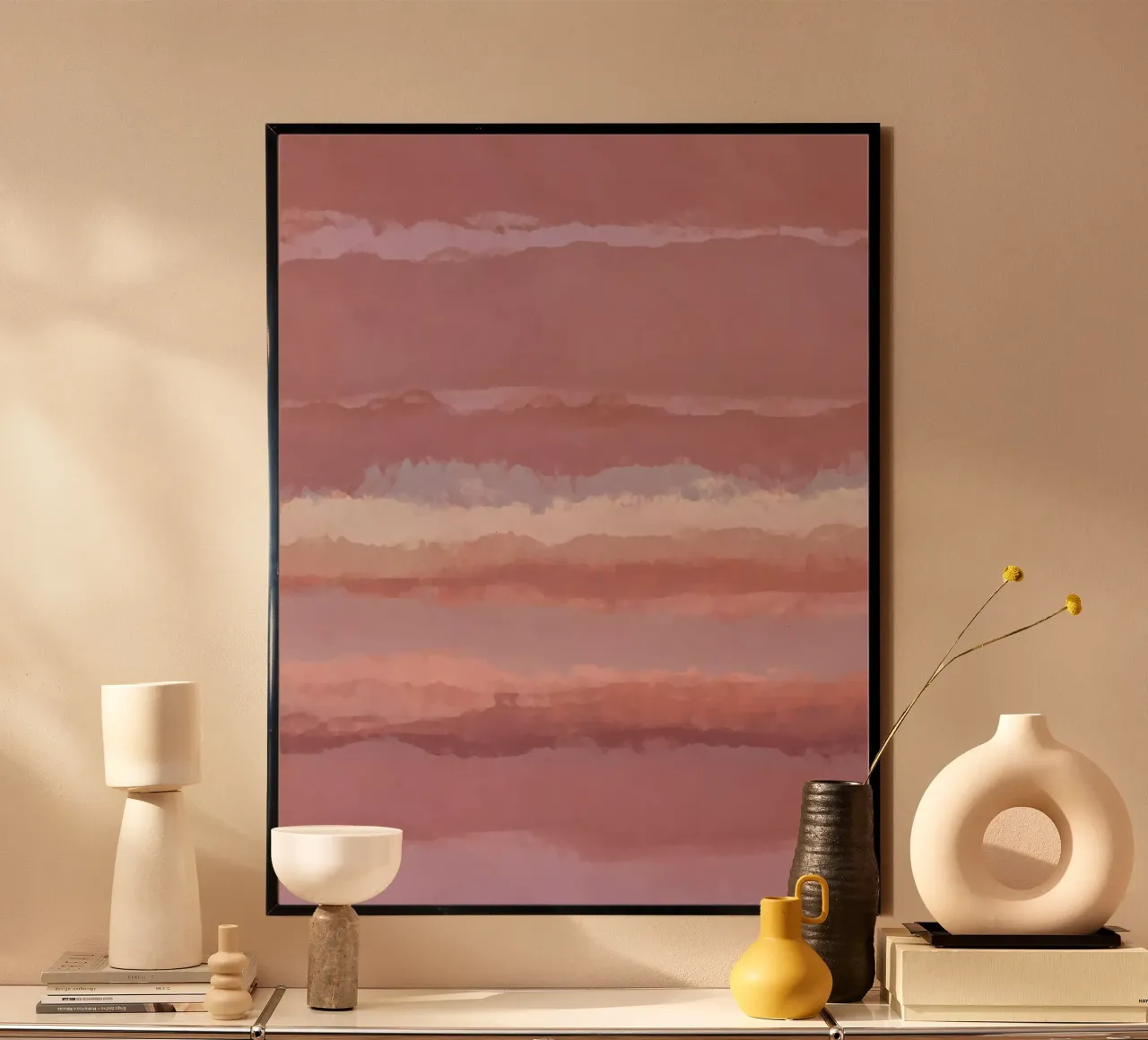 Strips 10 | Pastel Abstract Minimalism Hahnemühle von sabidussi