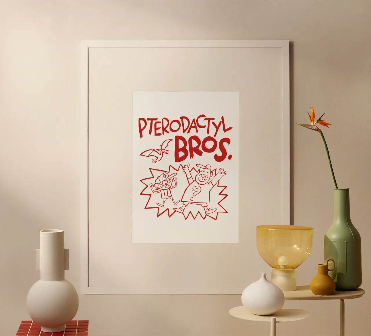 Pterodactyl Bros carta hahnemühle da nabakumov