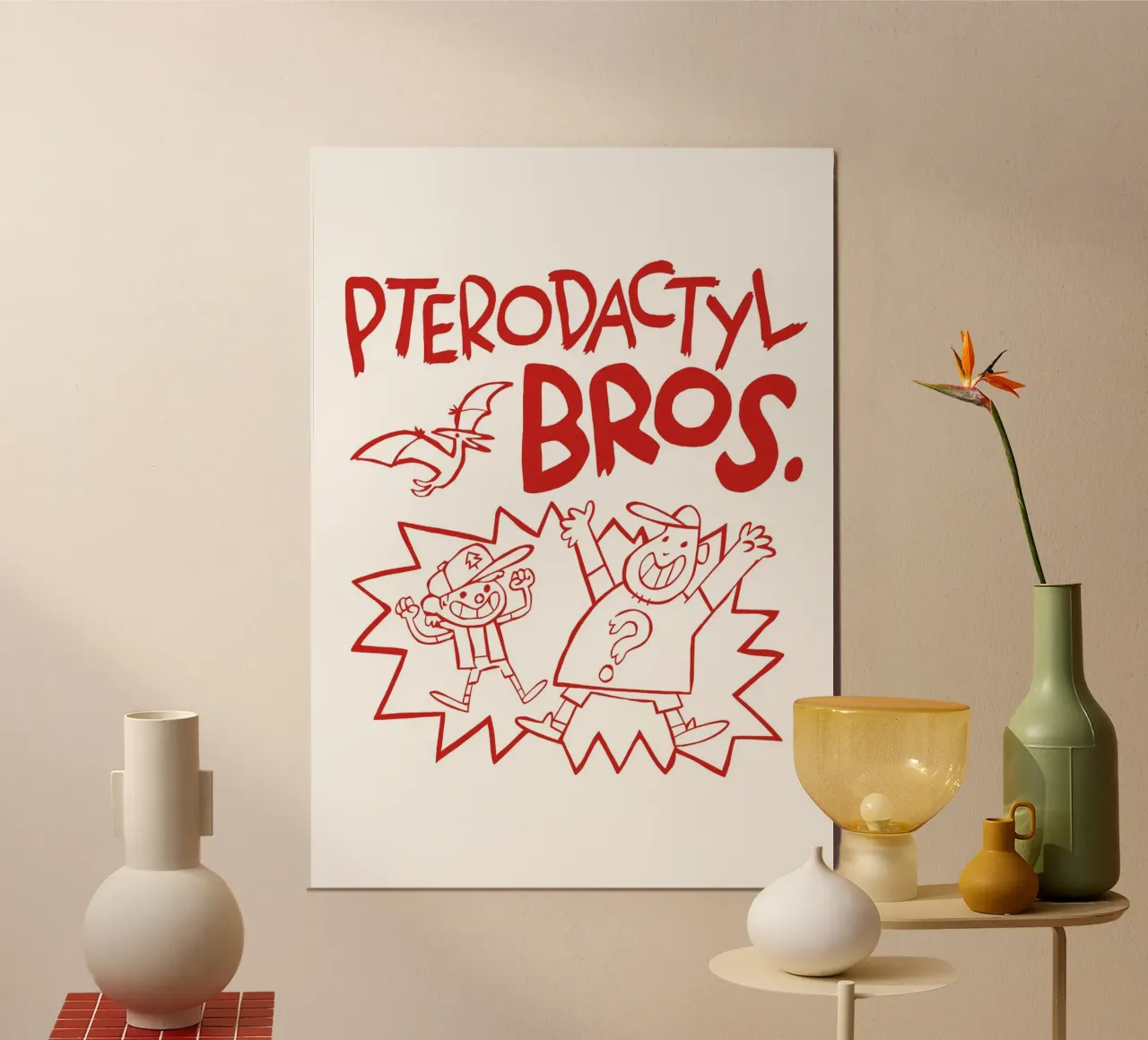 Pterodactyl Bros carta hahnemühle da nabakumov