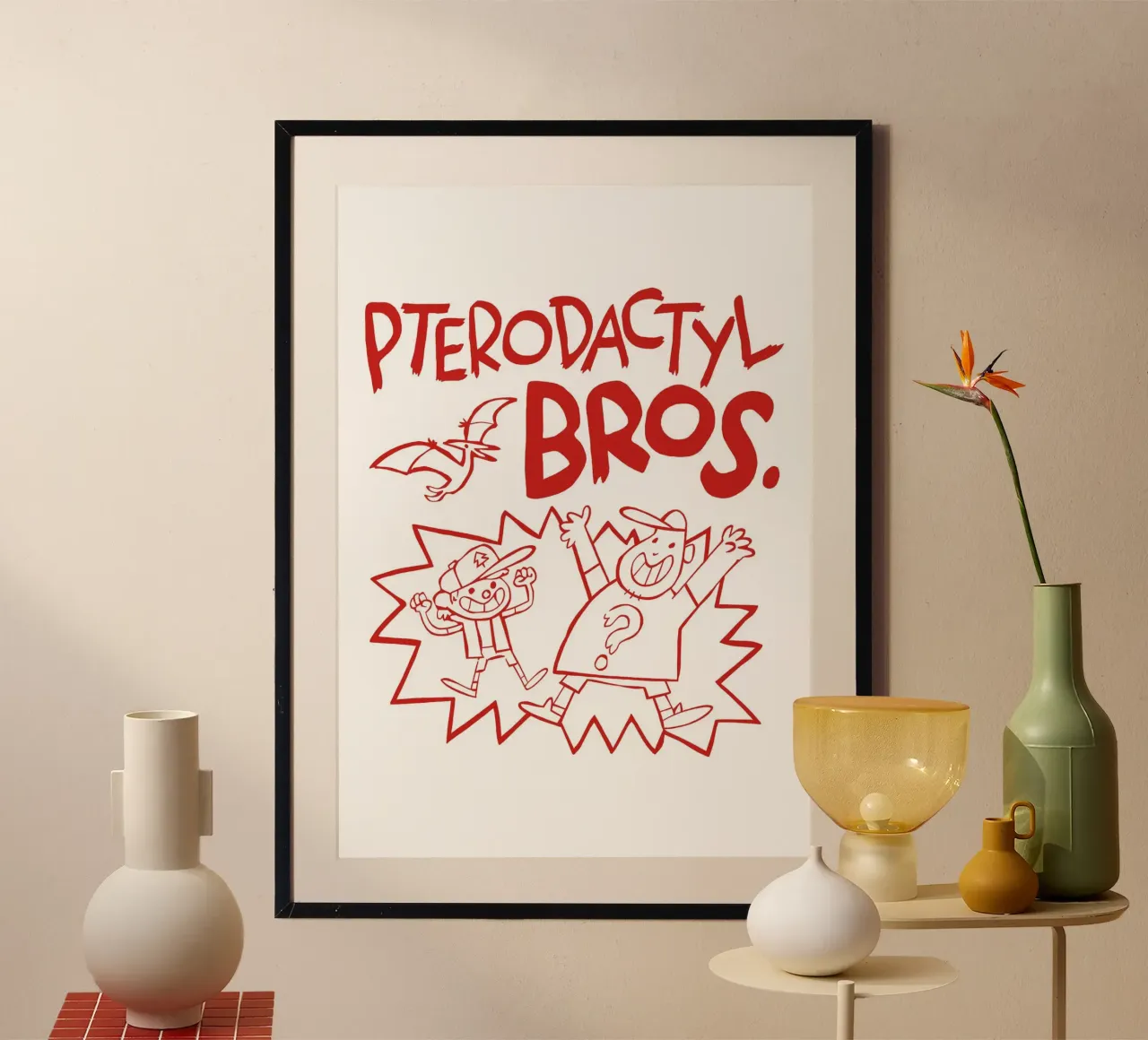 Pterodactyl Bros poster da nabakumov