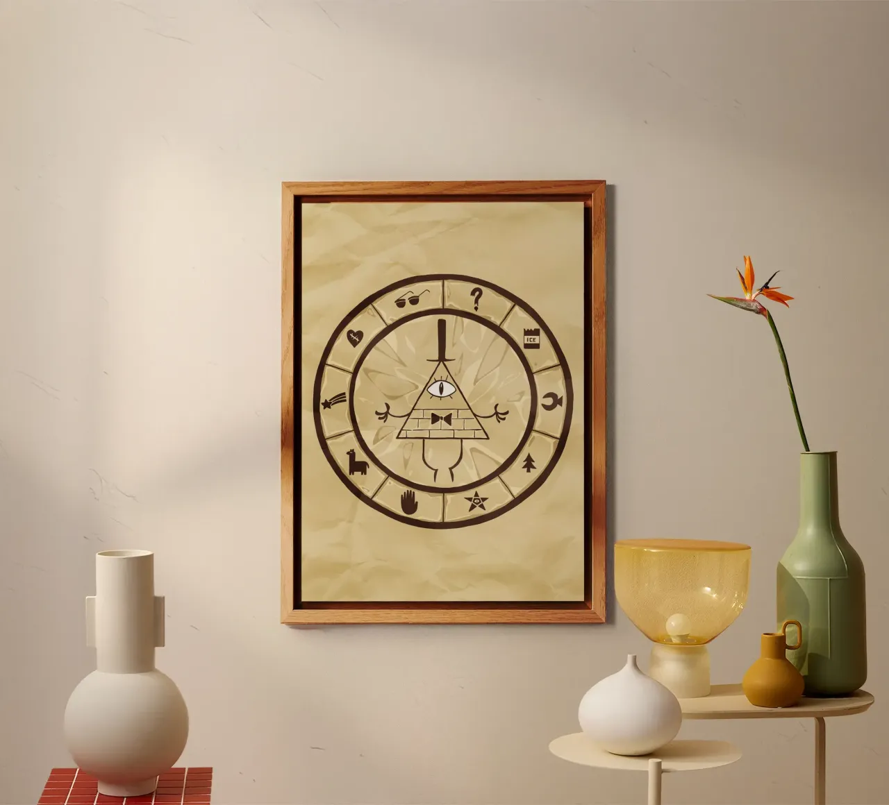 Bill Cipher Wheel alluminio dibond da nabakumov