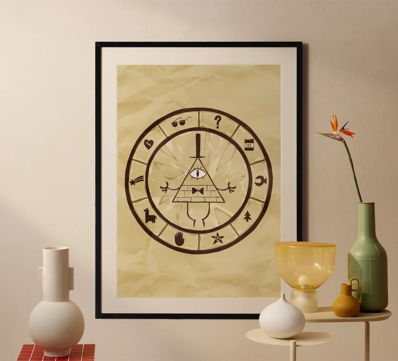 Bill Cipher Wheel carta hahnemühle da nabakumov