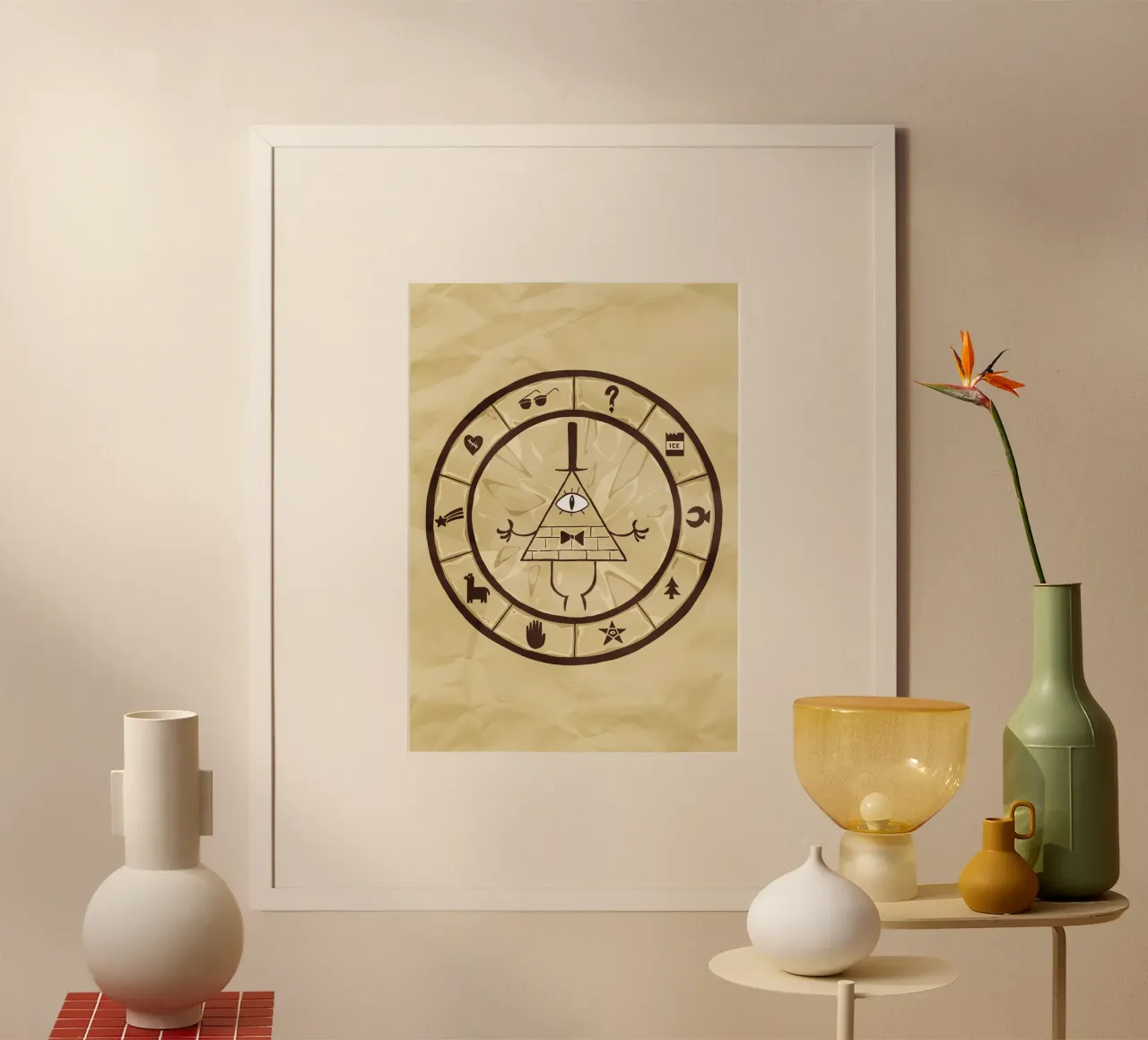 Bill Cipher Wheel carta hahnemühle da nabakumov