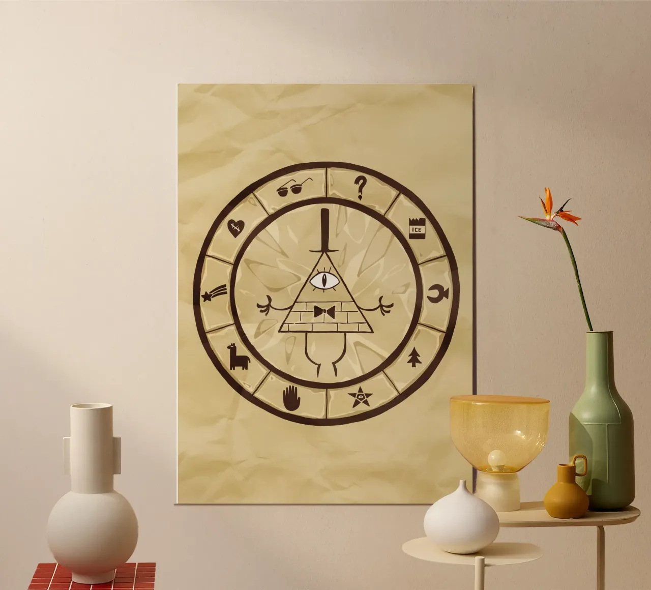 Bill Cipher Wheel carta hahnemühle da nabakumov