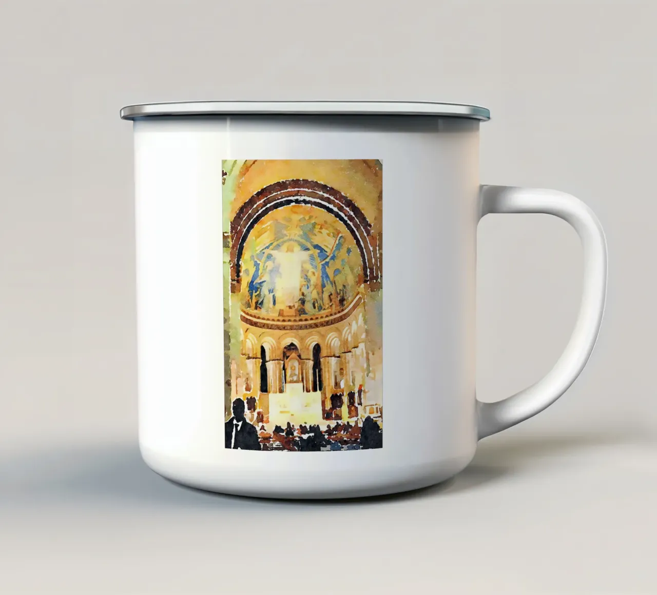 A Parigi tazza in smalto da Massimo Frascogna