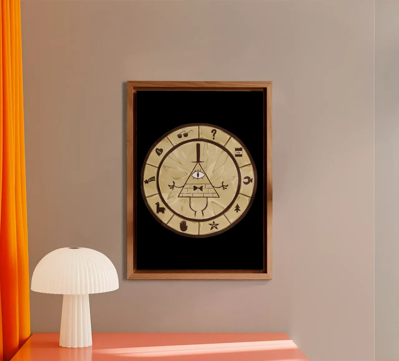 Bill Cipher Wheel alluminio dibond da nabakumov