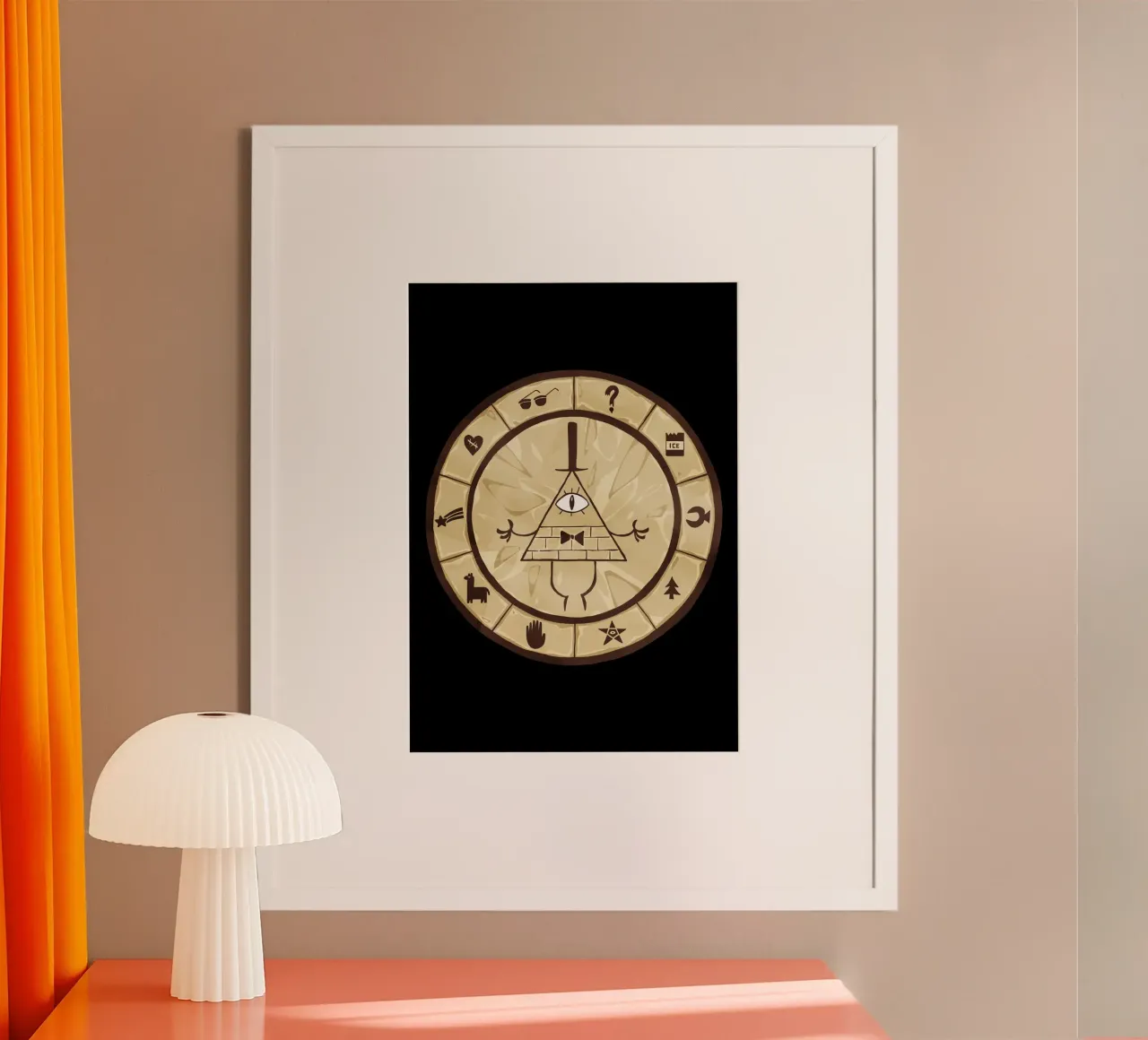Bill Cipher Wheel carta hahnemühle da nabakumov