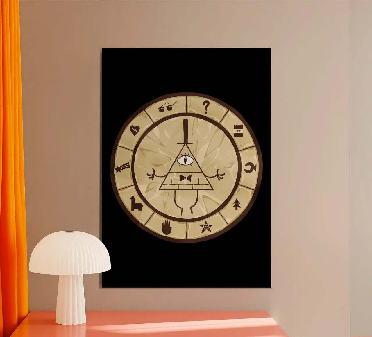 Bill Cipher Wheel carta hahnemühle da nabakumov