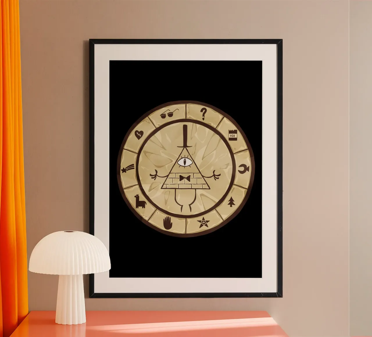 Bill Cipher Wheel carta hahnemühle da nabakumov