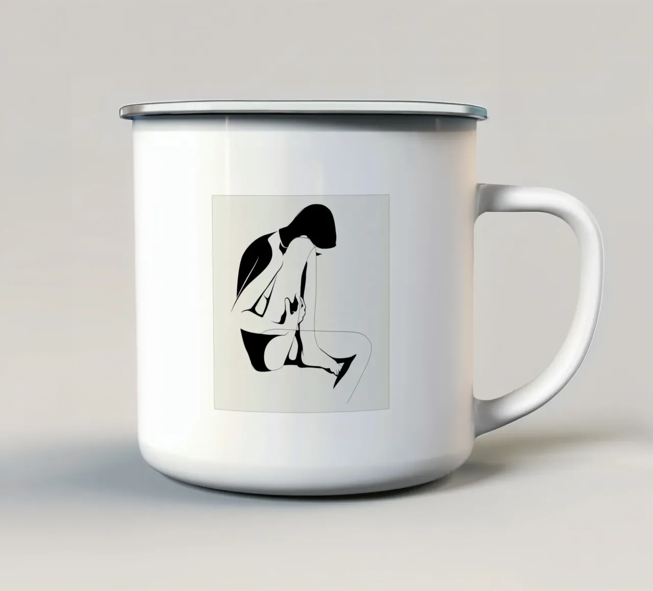 Figure 07 tazza in smalto da Addillum