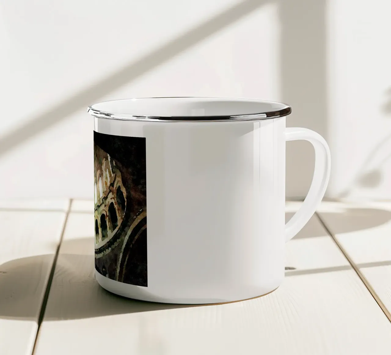 A Parigi tazza in smalto da Massimo Frascogna