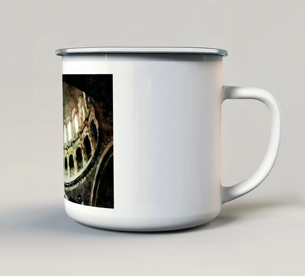 A Parigi tazza in smalto da Massimo Frascogna