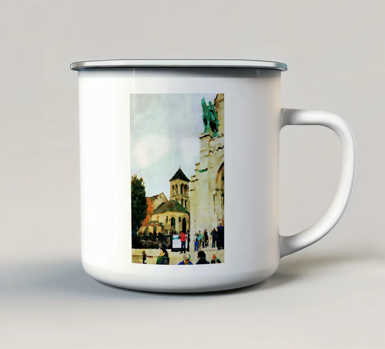 A Parigi tazza in smalto da Massimo Frascogna
