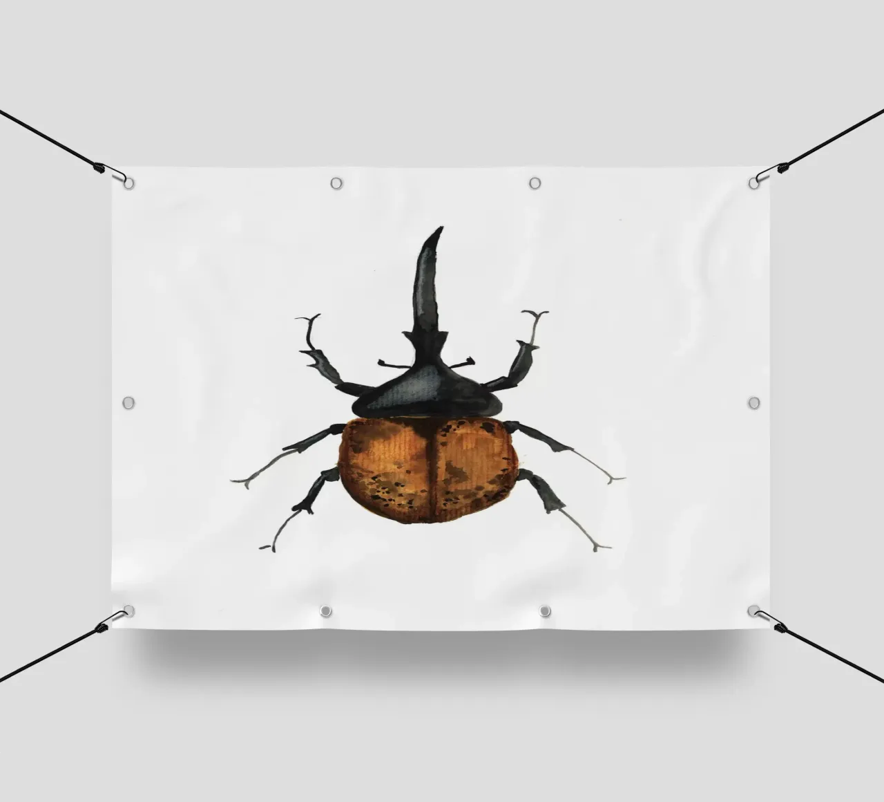 Dynastes Hercules Beetle telo in pvc da Nathys_illustration