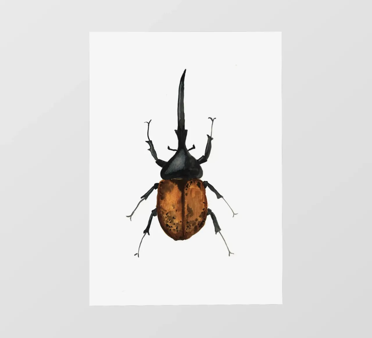 Dynastes Hercules Beetle telo in pvc da Nathys_illustration