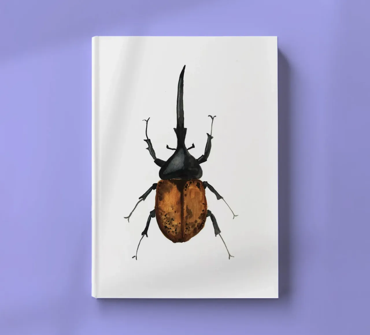 Dynastes Hercules Beetle notebook by Nathys_illustration