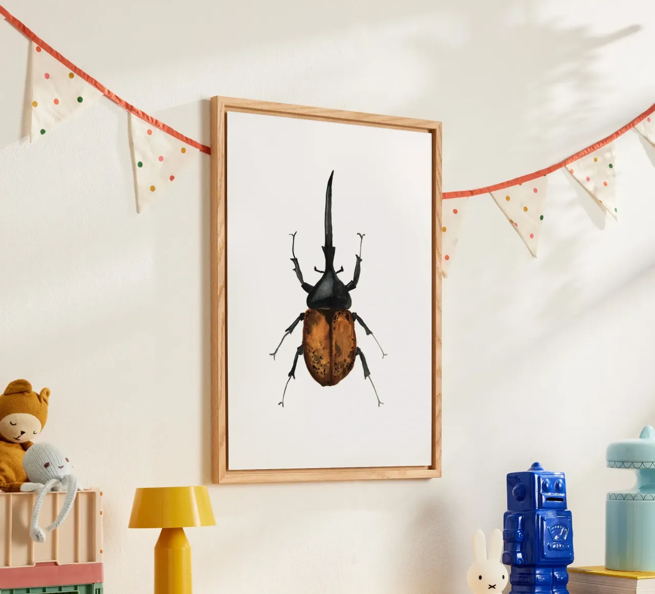 Dynastes Hercules Beetle plexiglass da Nathys_illustration