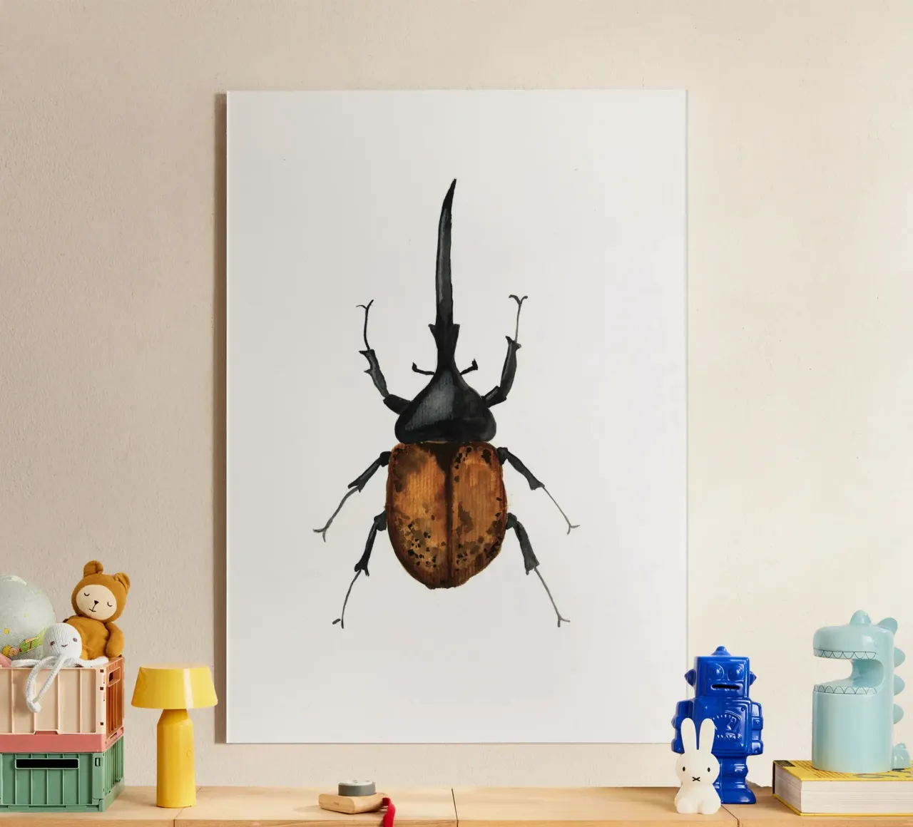 Dynastes Hercules Beetle plexiglass da Nathys_illustration