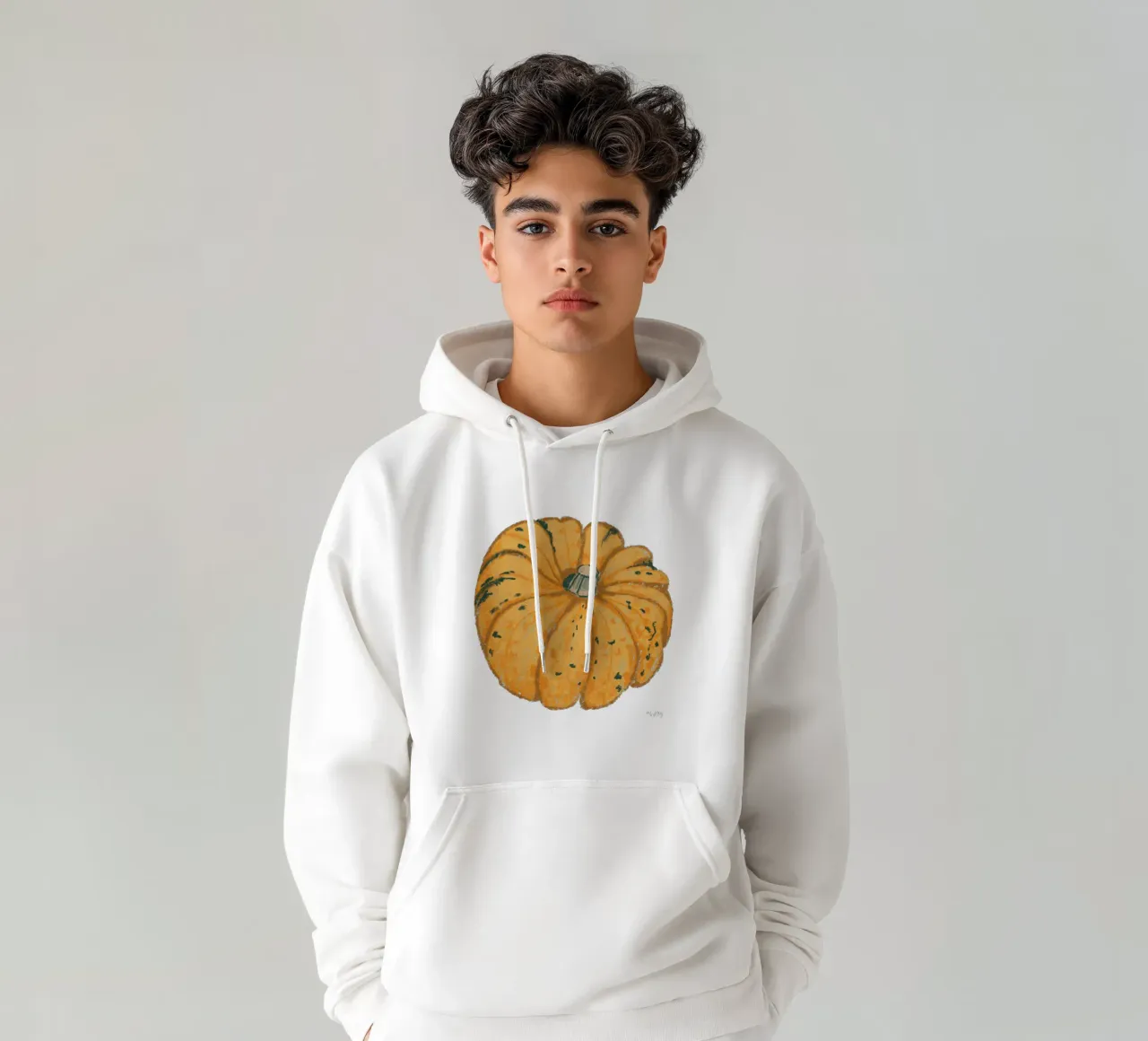 Zucca arancione felpa con cappuccio da ms.Hey! textildesign
