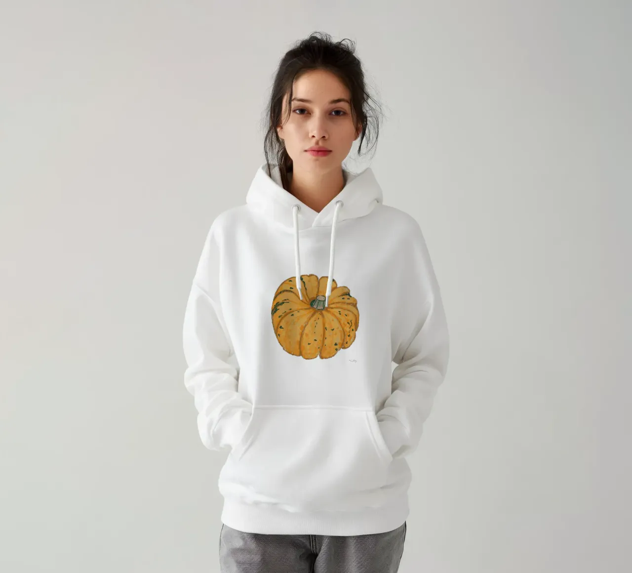 Zucca arancione felpa con cappuccio da ms.Hey! textildesign