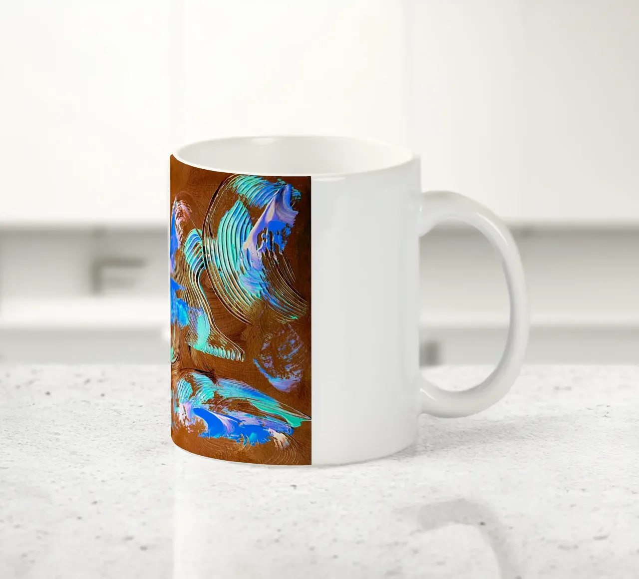 IDEAL GIFT 93 invers. tazza in ceramica da Thierry Vobmann Abstract painting