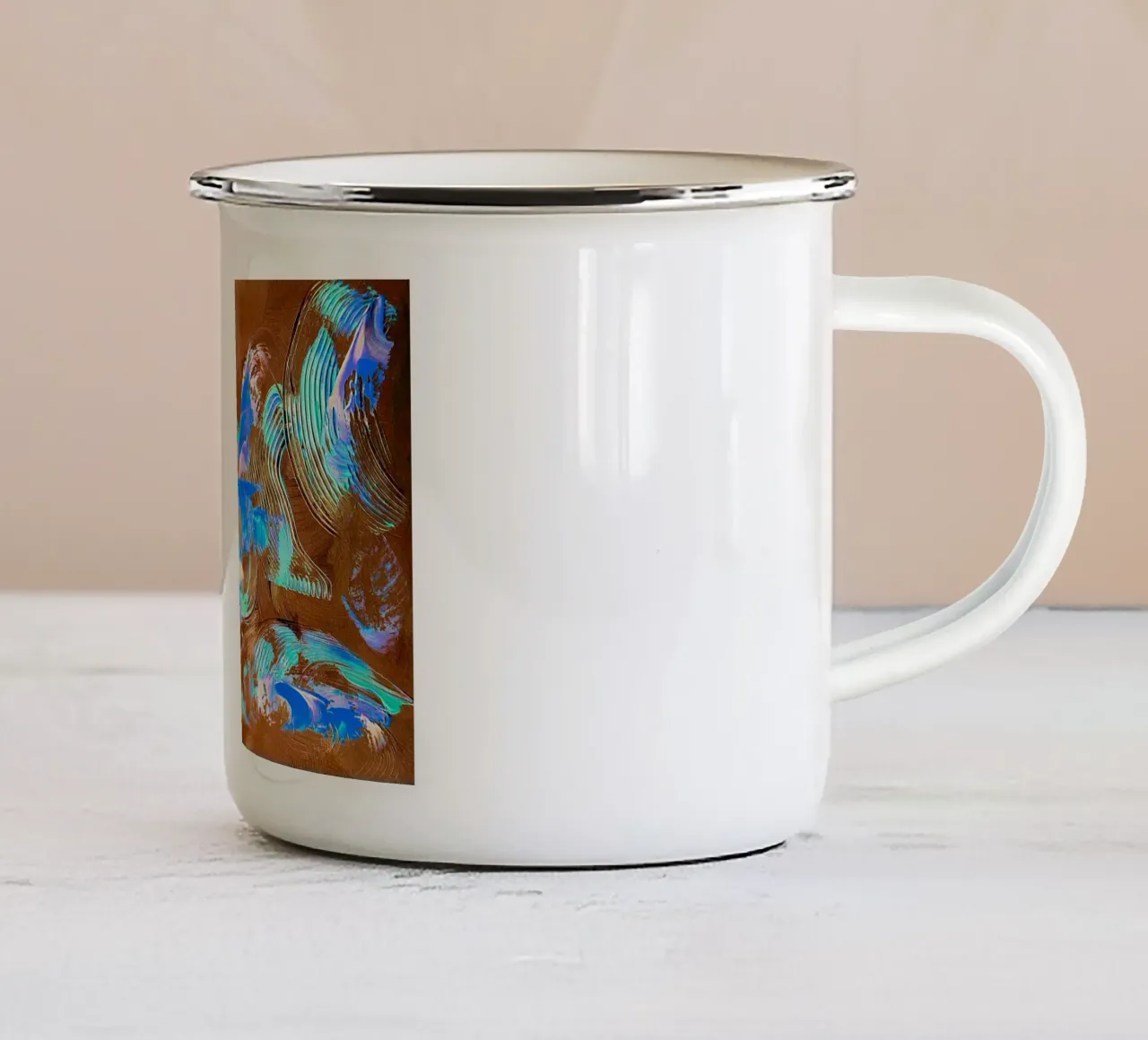 IDEAL GIFT 93 invers. tazza in smalto da Thierry Vobmann Abstract painting