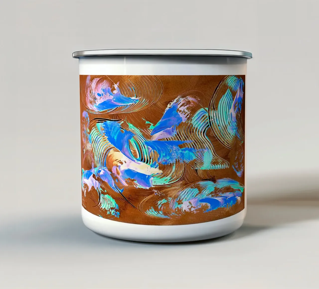 IDEAL GIFT 93 invers. tazza in smalto da Thierry Vobmann Abstract painting