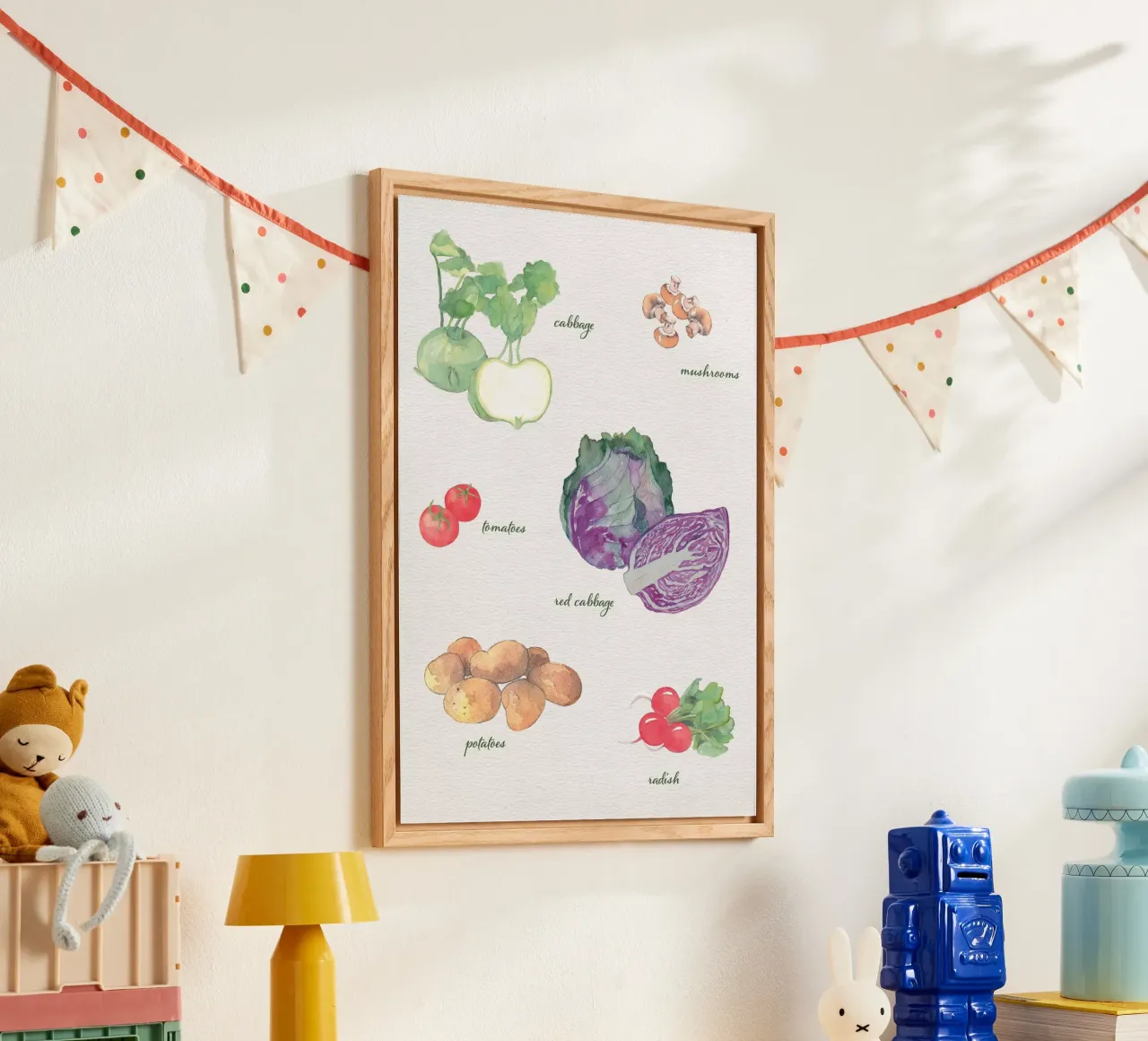 Vegetable varieties plexiglass da Farbwelten