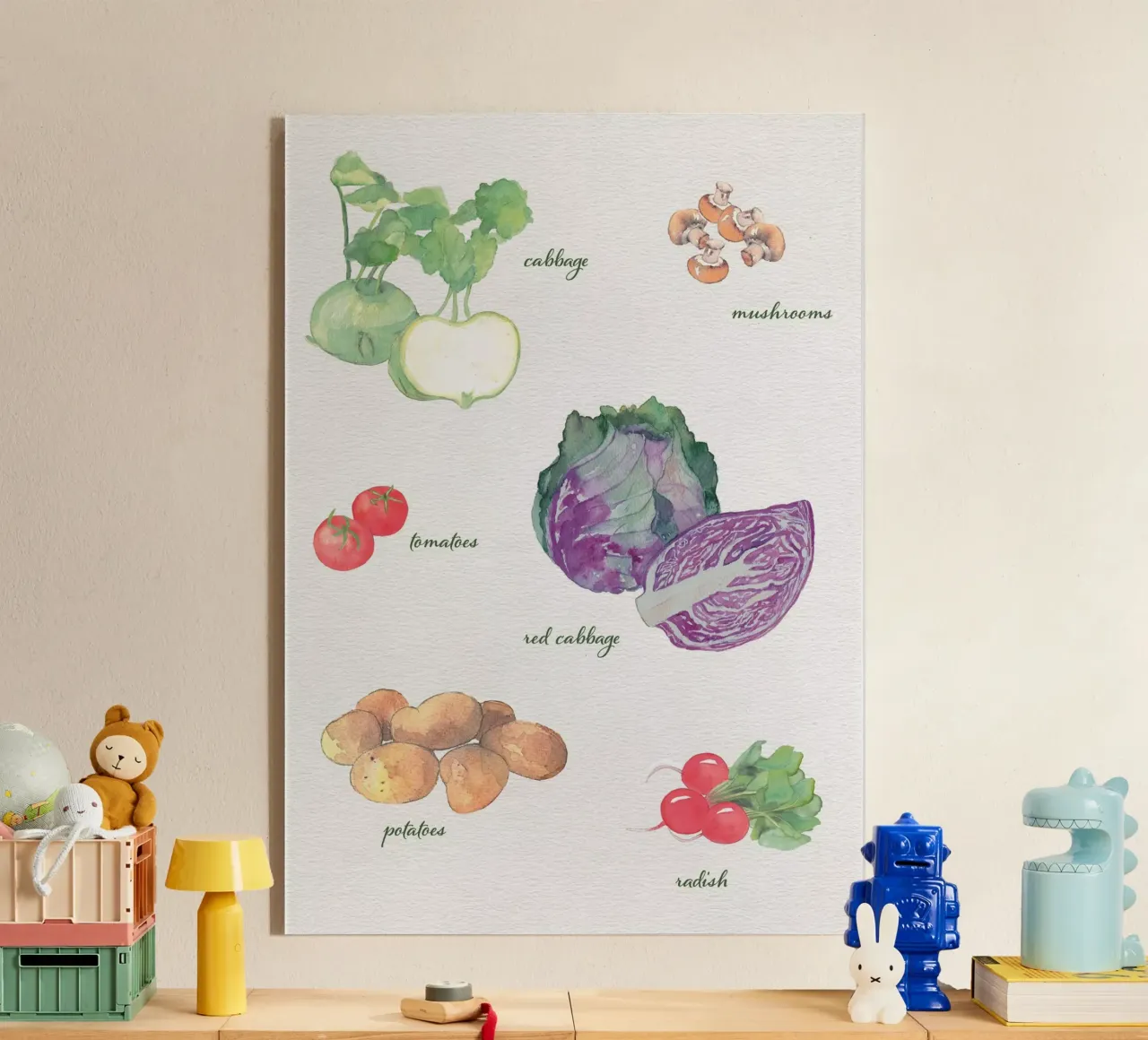 Légumes plexiglas de Farbwelten