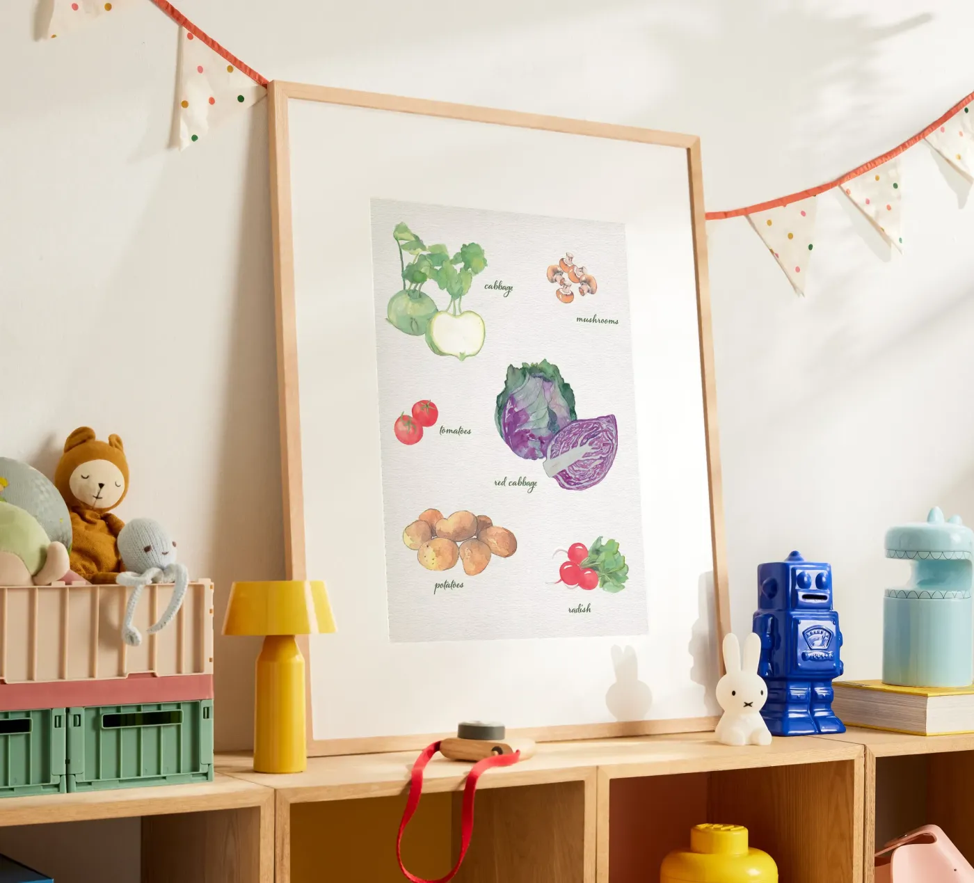 Vegetable varieties poster by Farbwelten