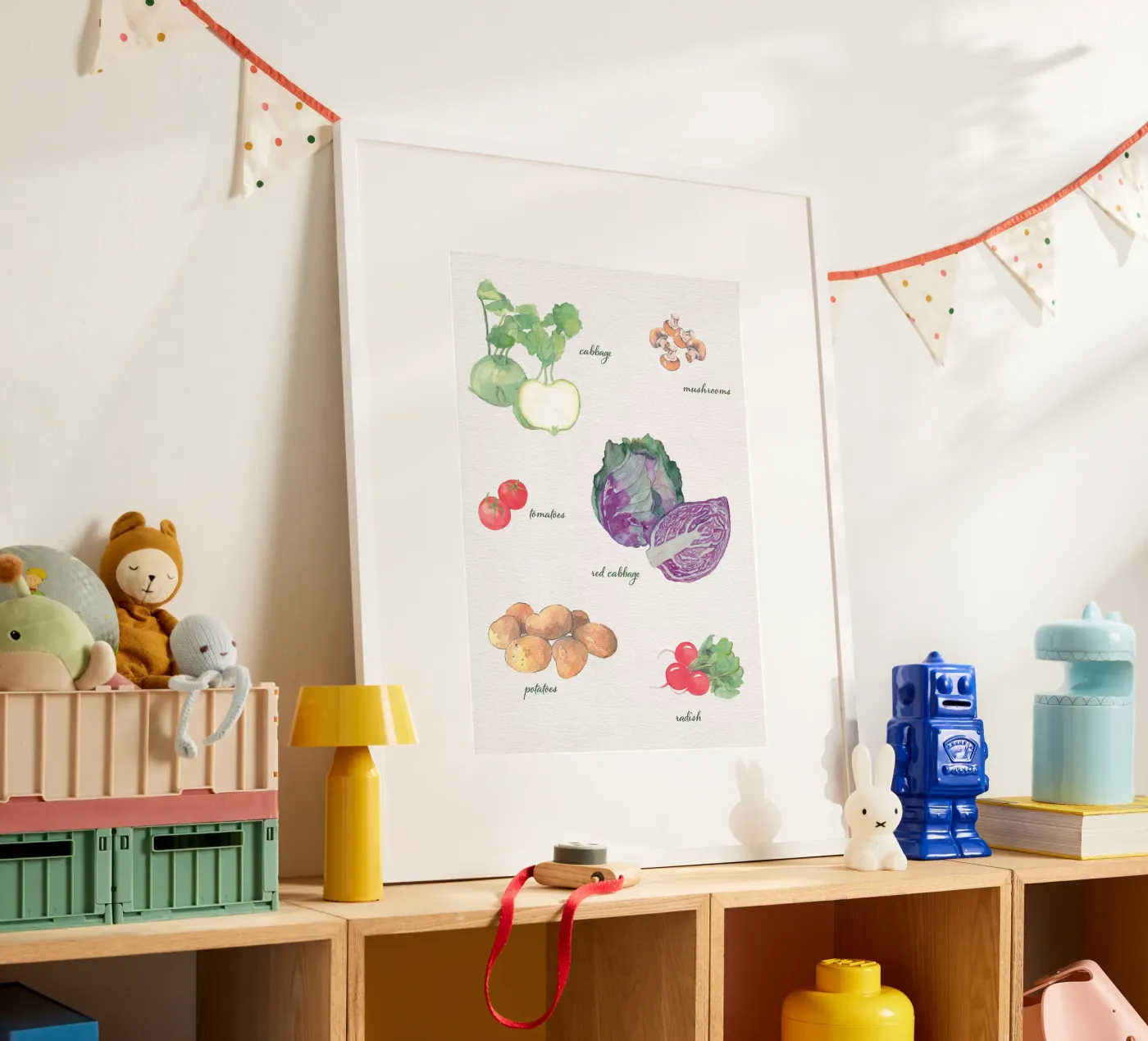 Vegetable varieties poster by Farbwelten