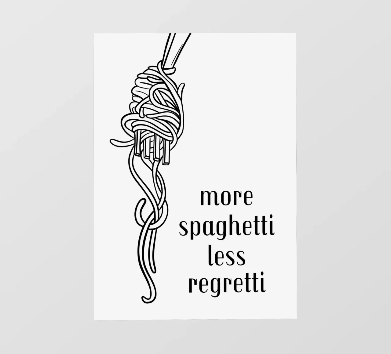 More spaghetti less regretti pellicola backlit da PinkCandyWalls