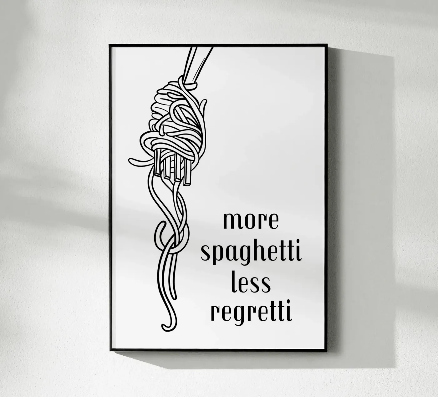 More spaghetti less regretti plexiglass da PinkCandyWalls