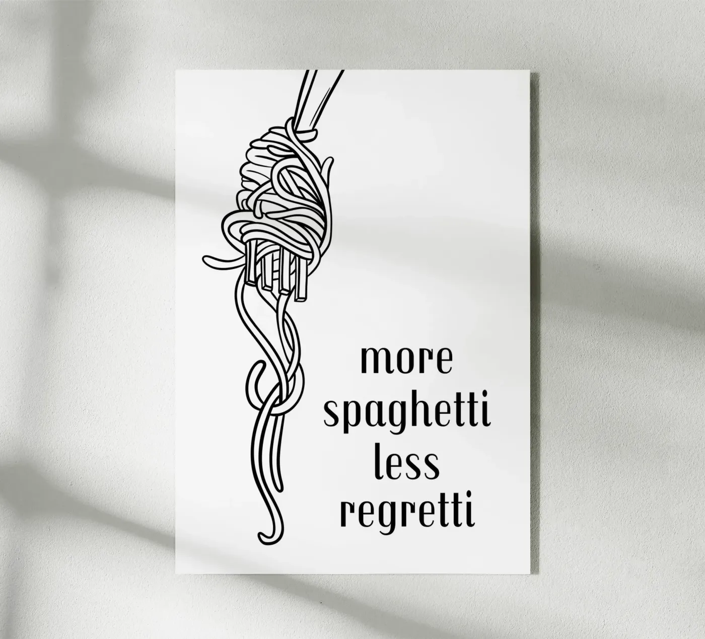 More spaghetti less regretti plexiglass da PinkCandyWalls