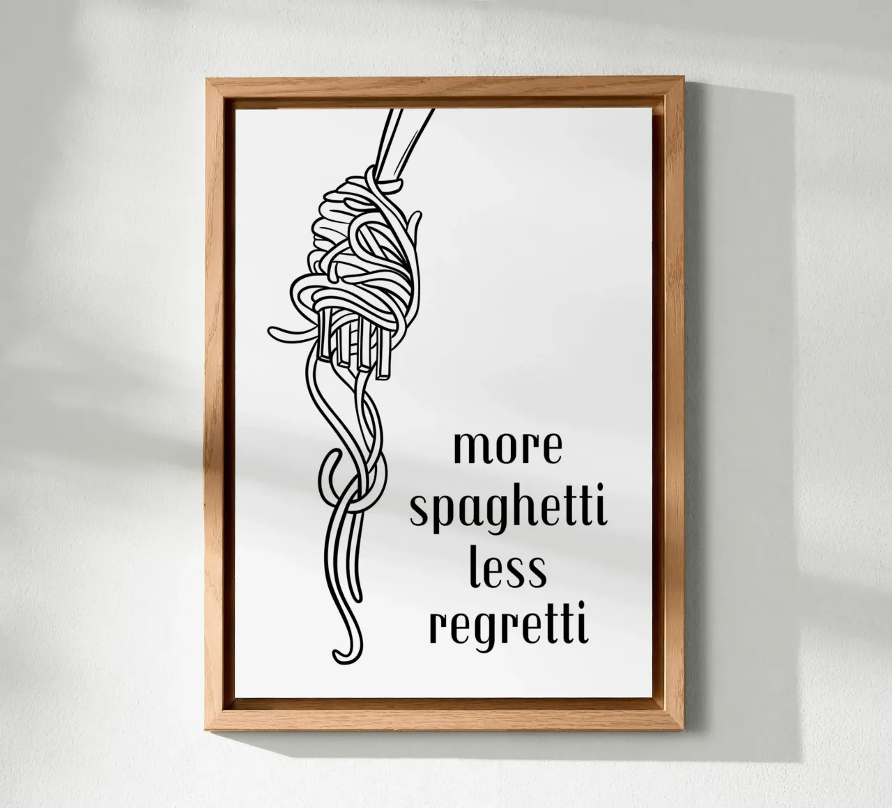 More spaghetti less regretti alluminio dibond da PinkCandyWalls