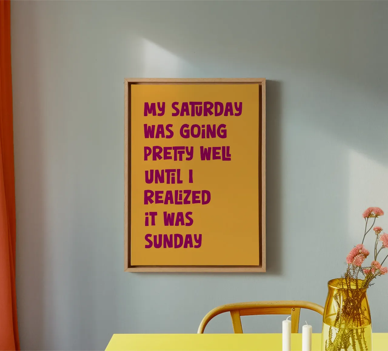 Weekend tela da PinkCandyWalls