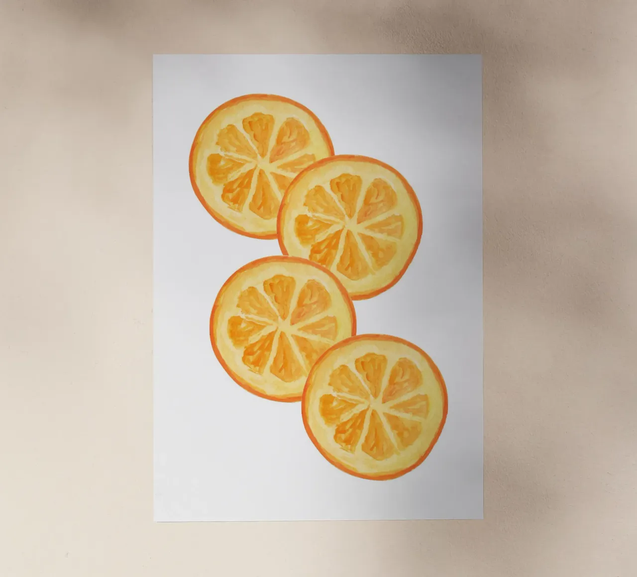 Orange slices pellicola backlit da PinkCandyWalls