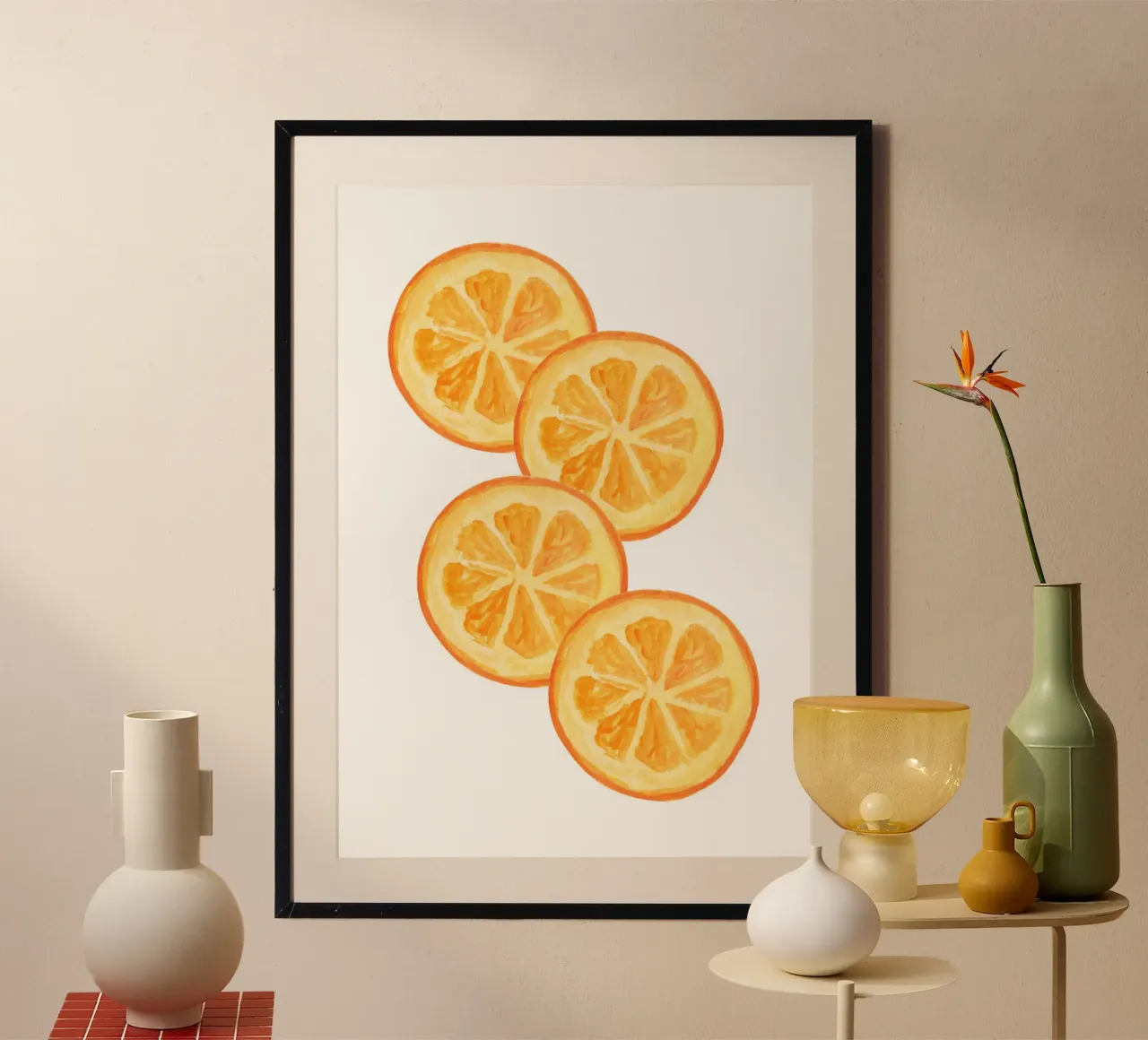 Orange slices carta hahnemühle da PinkCandyWalls