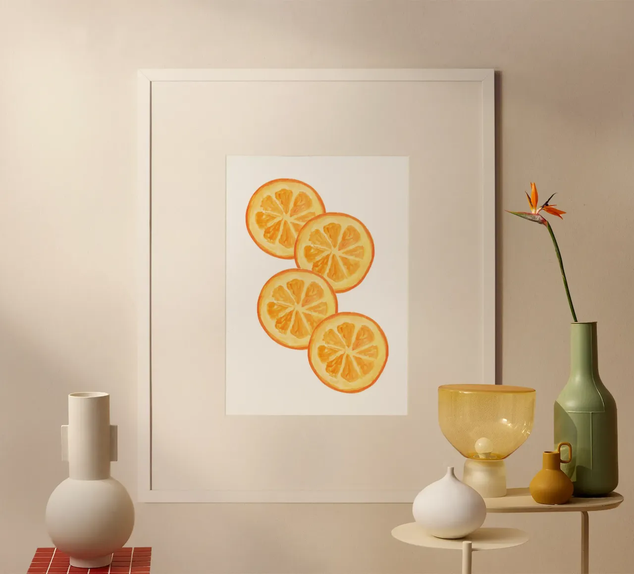 Orange slices carta hahnemühle da PinkCandyWalls