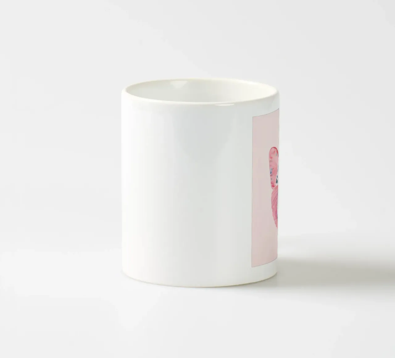 Farfalla rosa Arte femminile di guarigione spirituale Stravagante tazza in ceramica da Gentle Echoes Art