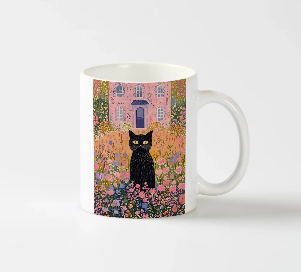 cat in epic garden tazza in ceramica da ryan