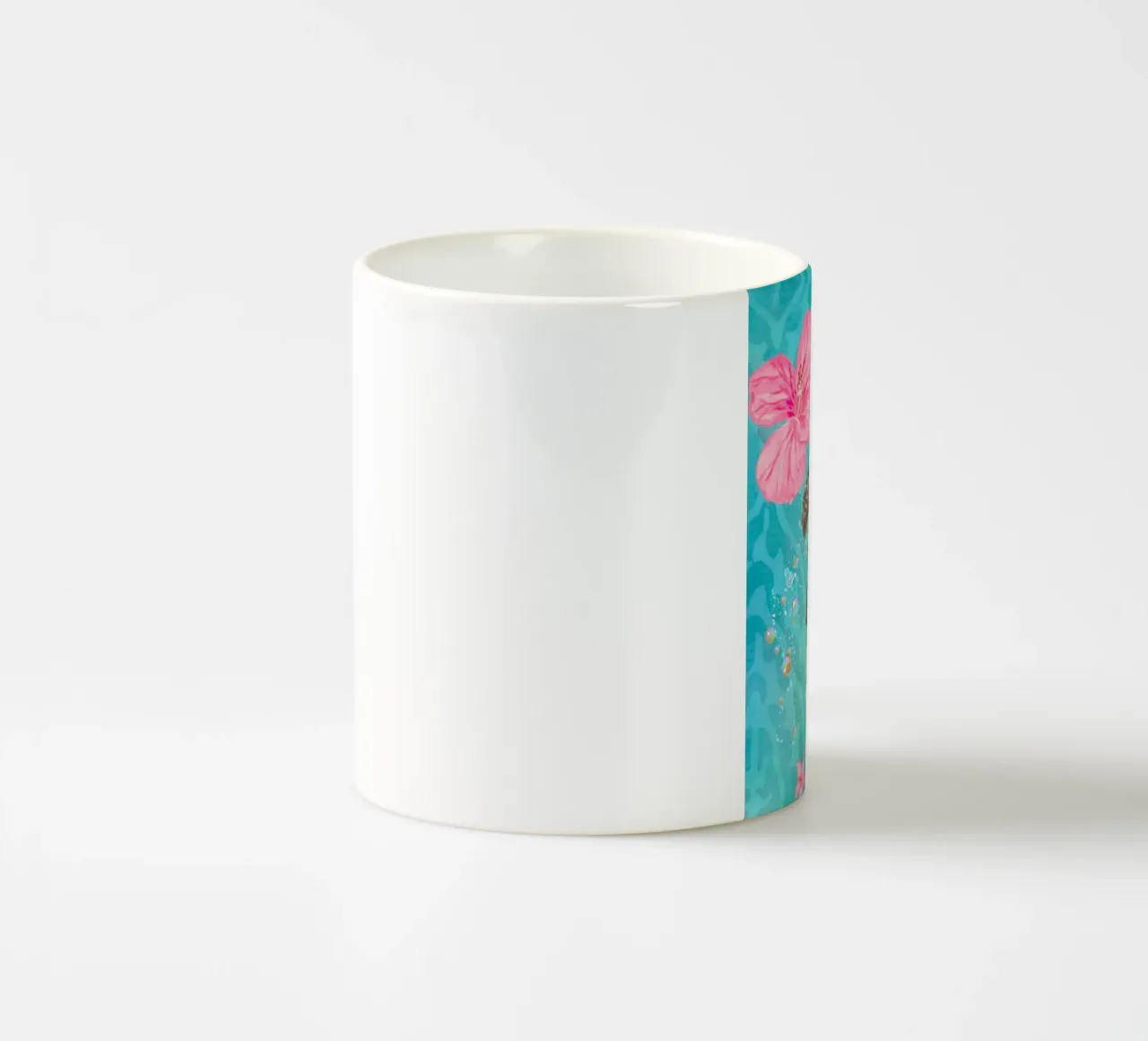 turtle with flower tazza in ceramica da ryan