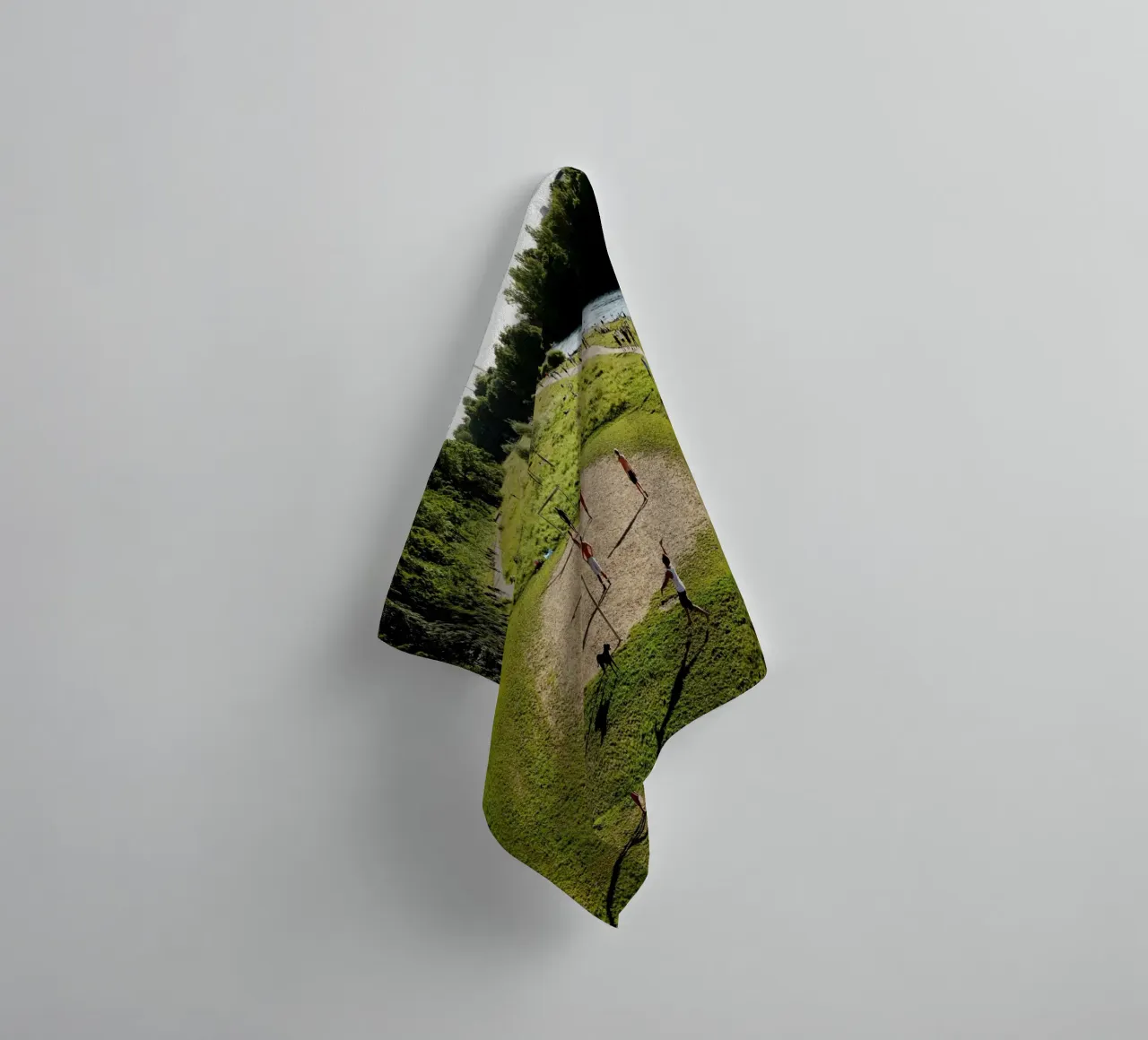 Isar Liebe, Munich towel by Simon Koy