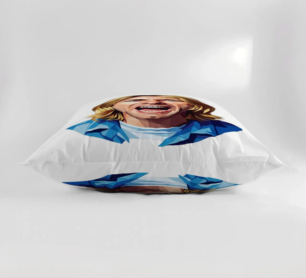 Kurt Cobain Urlo Low poly cuscino da Low Profile