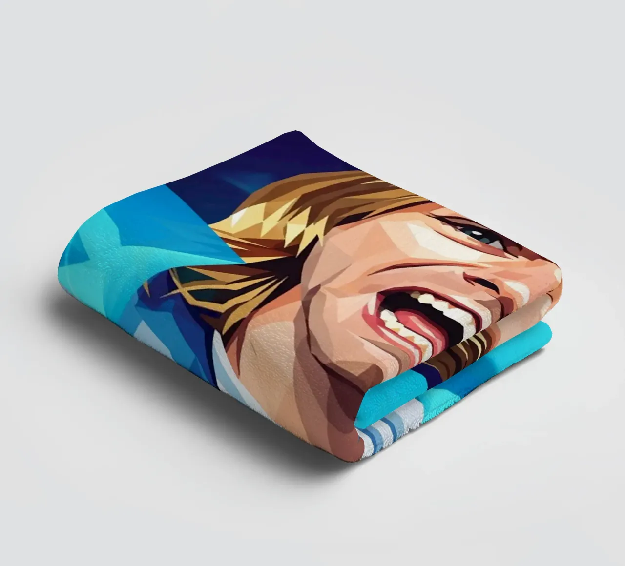 Kurt Cobain Urlo Low poly asciugamano da bagno da Low Profile