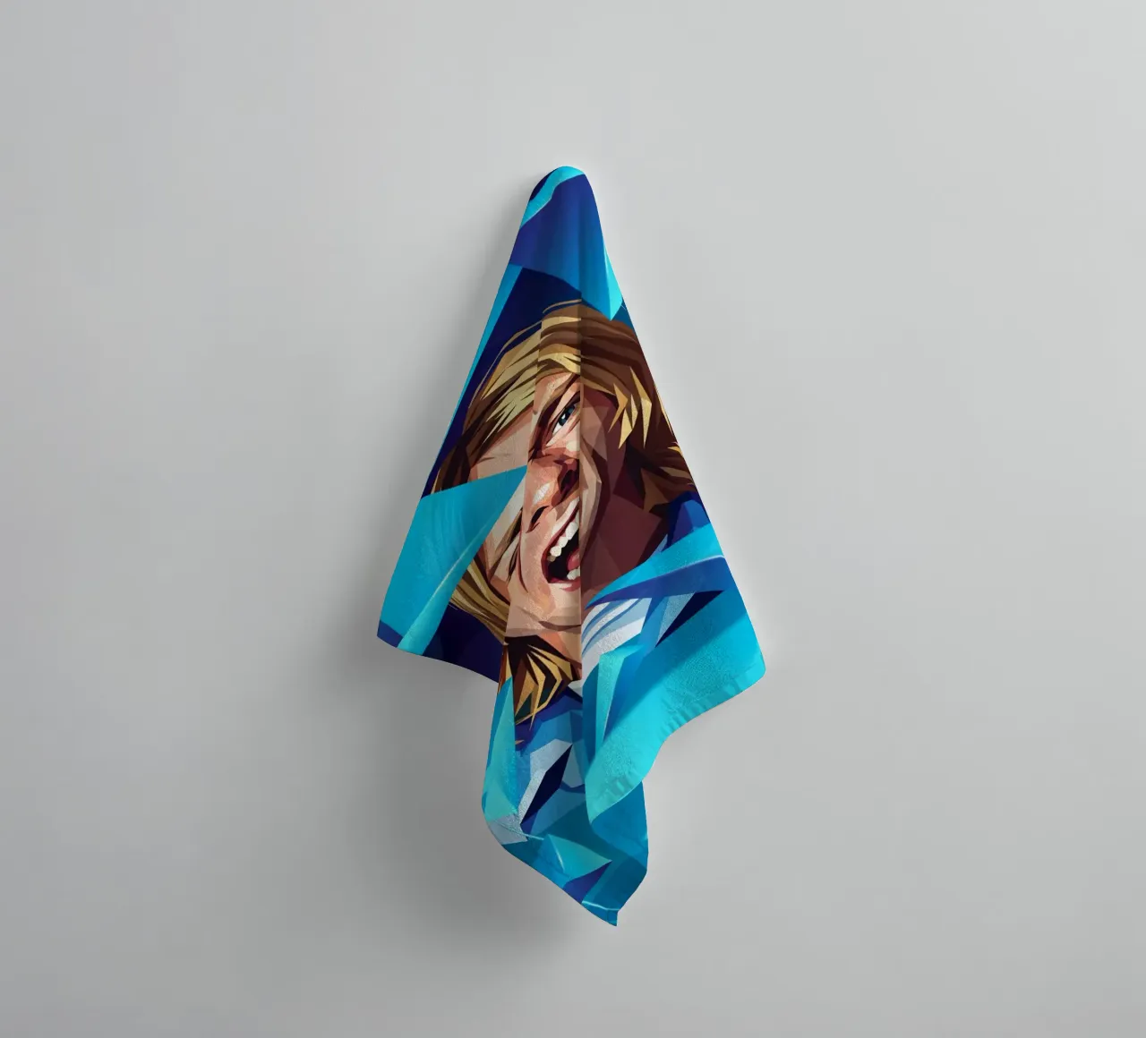 Kurt Cobain Urlo Low poly asciugamano da bagno da Low Profile