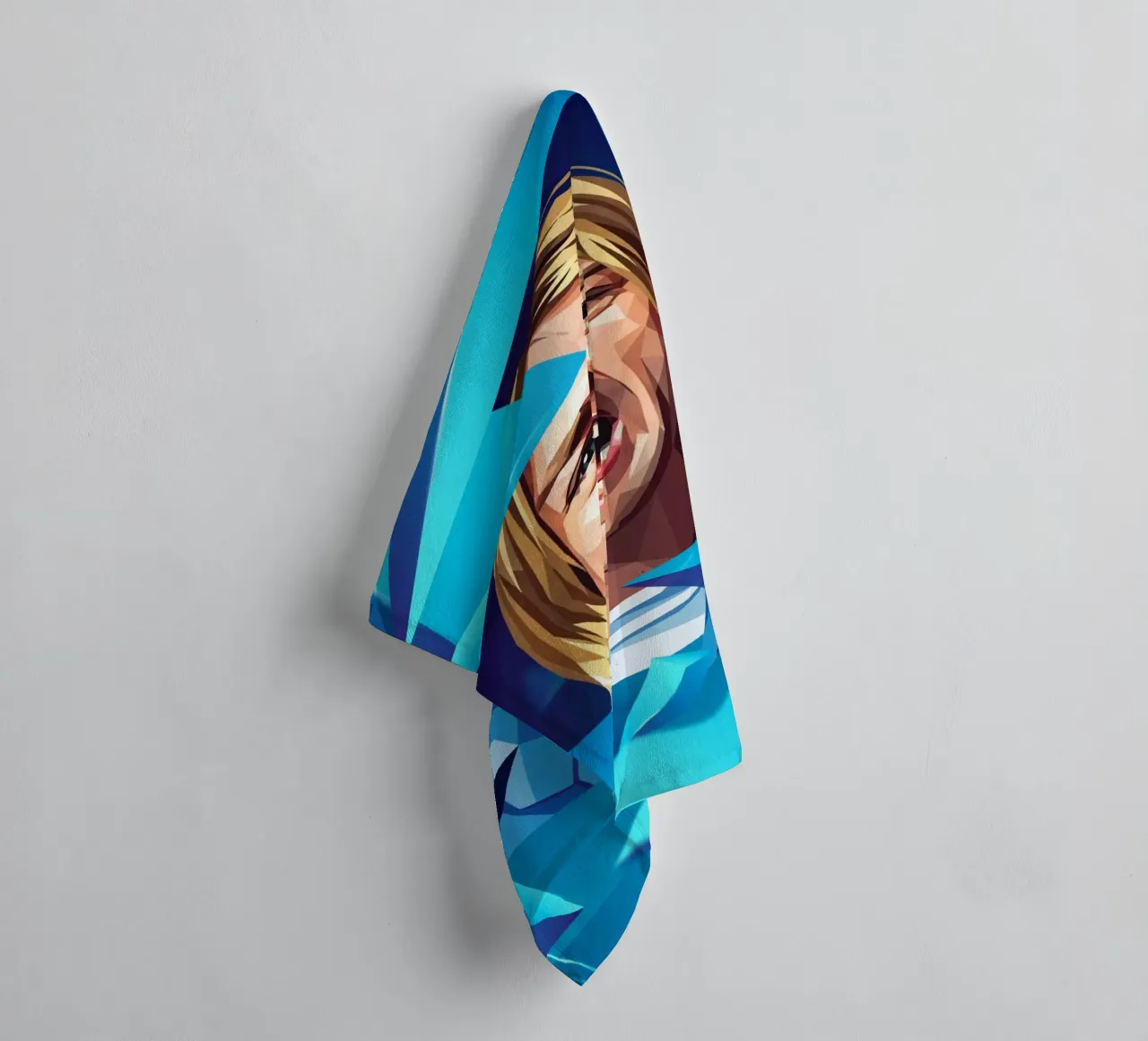 Kurt Cobain Urlo Low poly asciugamano da bagno da Low Profile