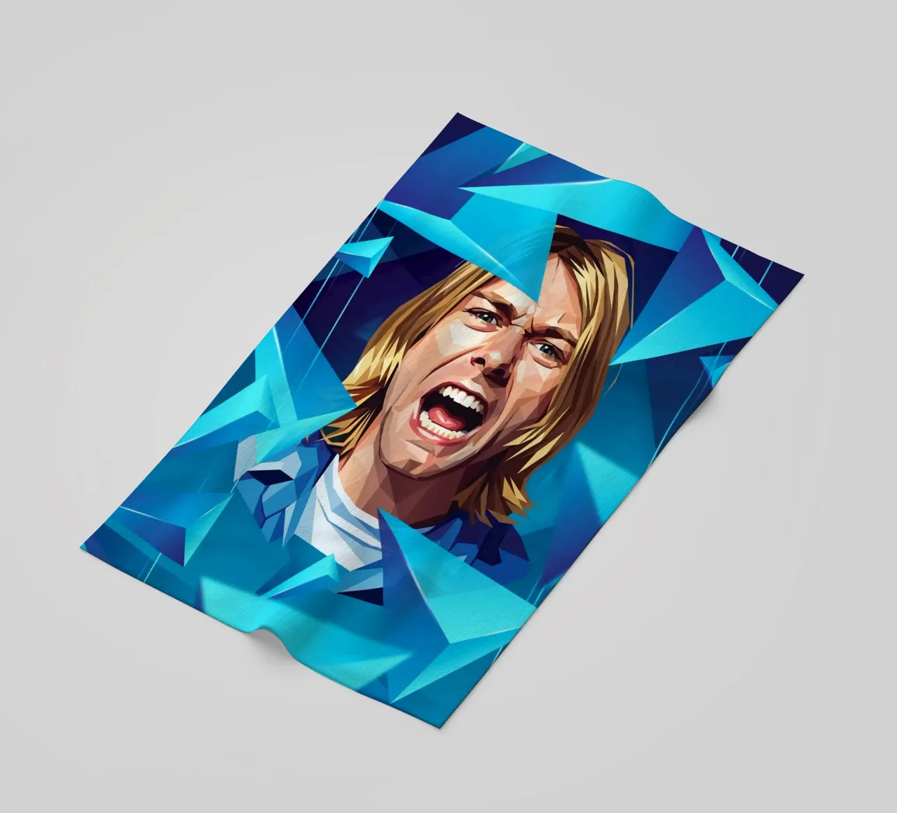 Kurt Cobain Urlo Low poly telo mare da Low Profile